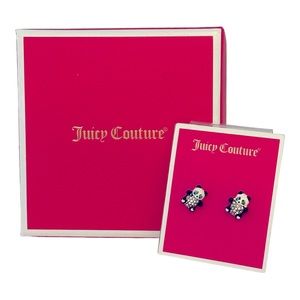 NWT Juicy Couture Panda Bear Stud Earrings